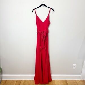 White by Vera Wang Gown Dress Valentine Red Bridesmaid Bridal Wedding Guest Prom